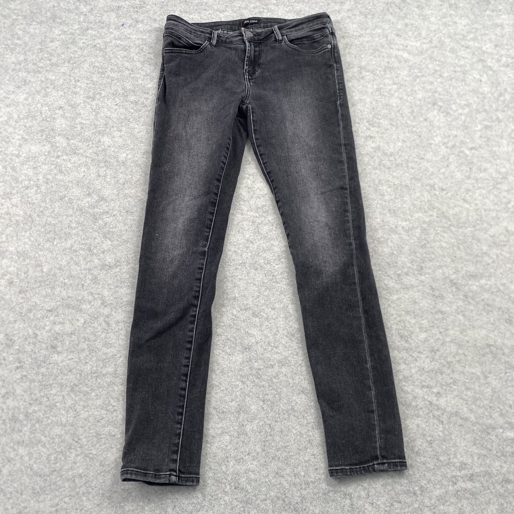Dear John Joyrich Comfort Skinny Jeans Womens 27 (29x28) Charcoal Stretch Denim